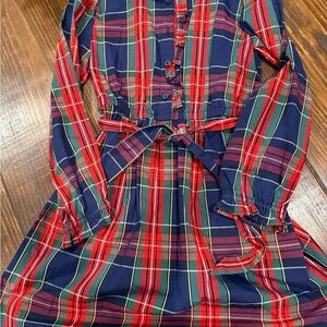 Crewcuts Red and Blue Casual Dress Timeless Plaid